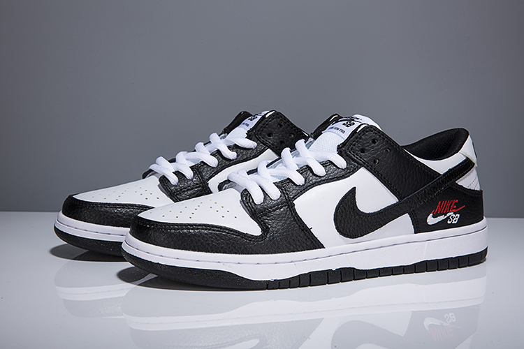 Women Nike Dunk Low Elite Sb Black White Shoes